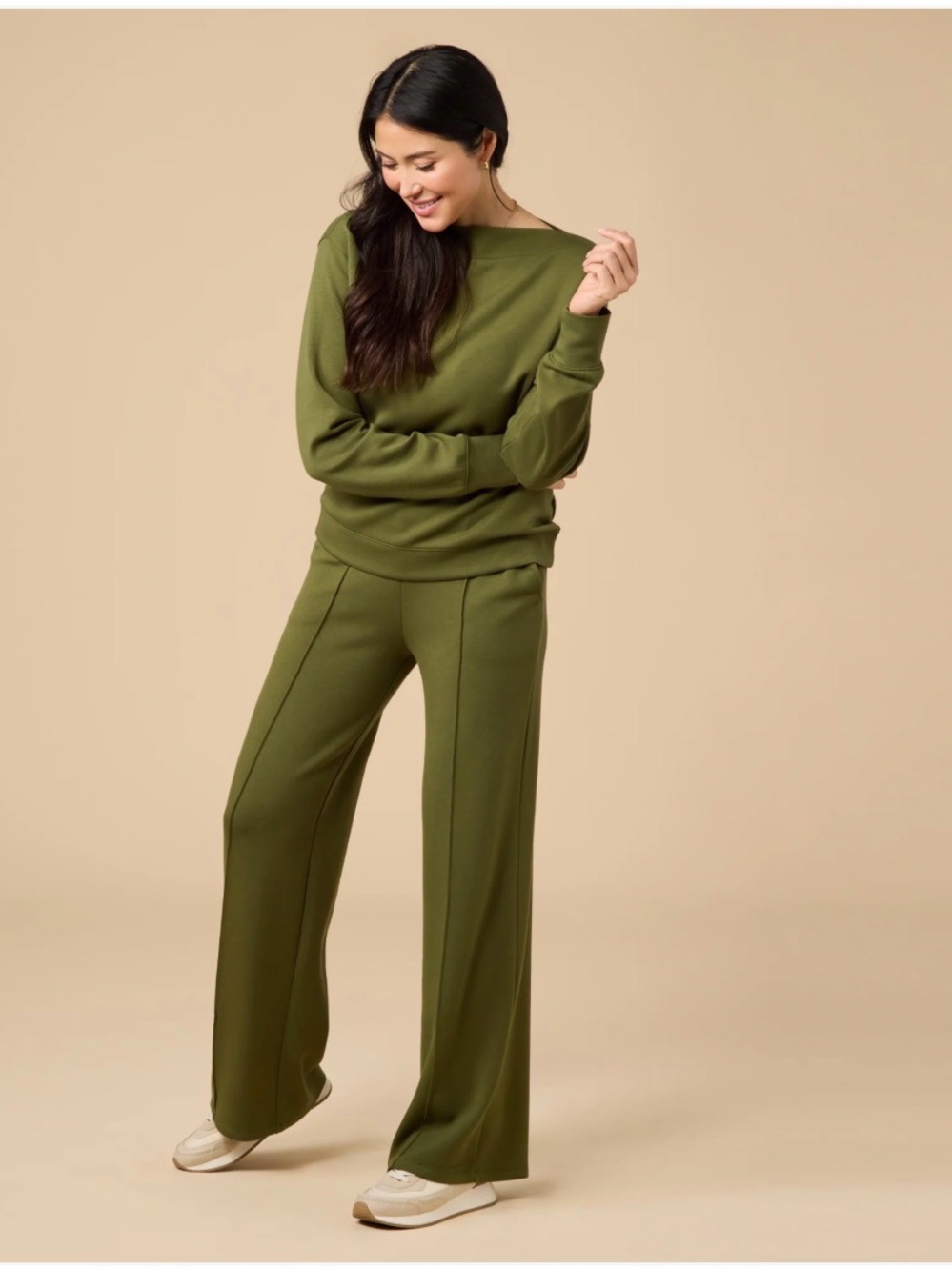 Softies DreamTech ¼ Zip Jogger Set Olive